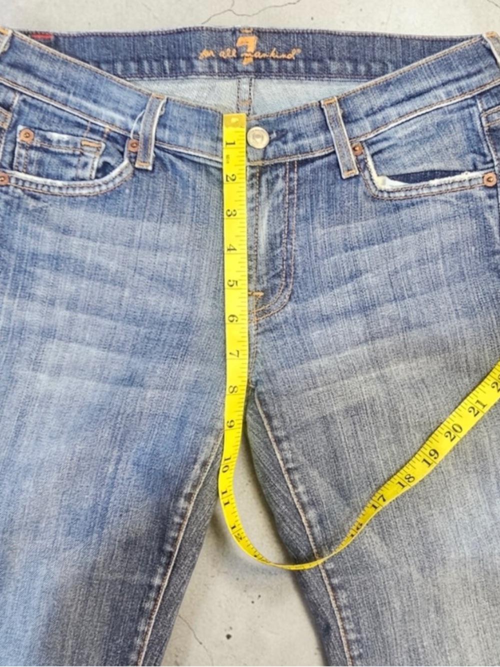 Seven for all Mankind Se7en Seven7 Bootcut Boot Cut Jeans Size 28 - Picture 6 of 11